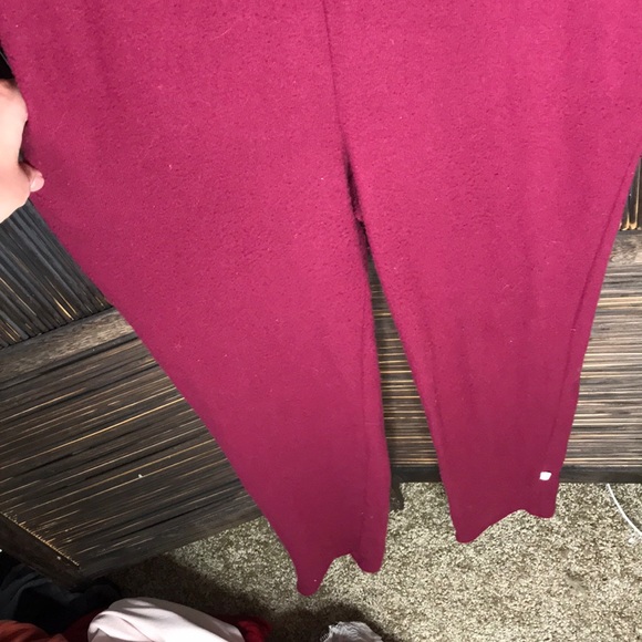 Low plunge red romper - Picture 3 of 5